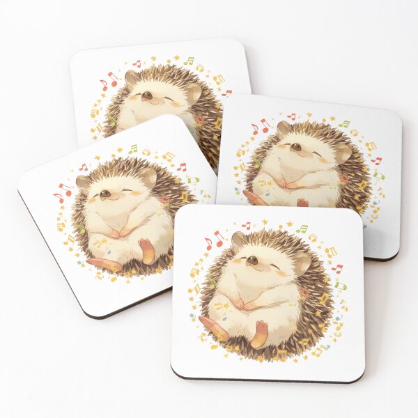 Item preview, Cute Hedgehog Listening to music Loving Hedgehog Animal designed and sold by SMARTKIT  DESIGNAGENCY.