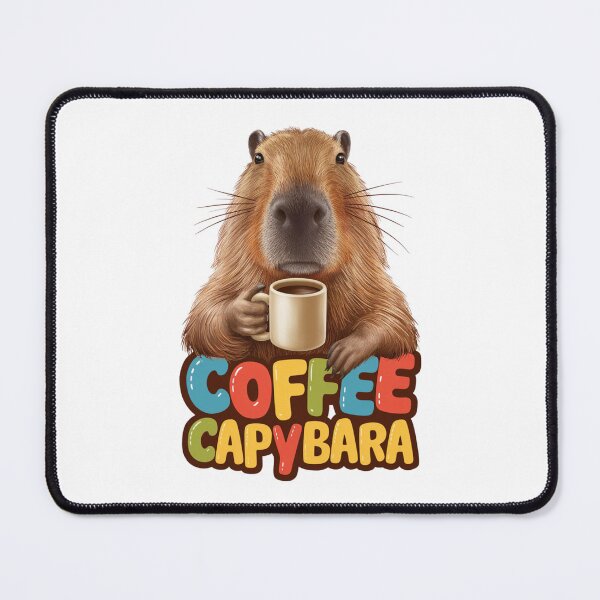 Item preview, Cute Capybara with Coffee designed and sold by vk09.