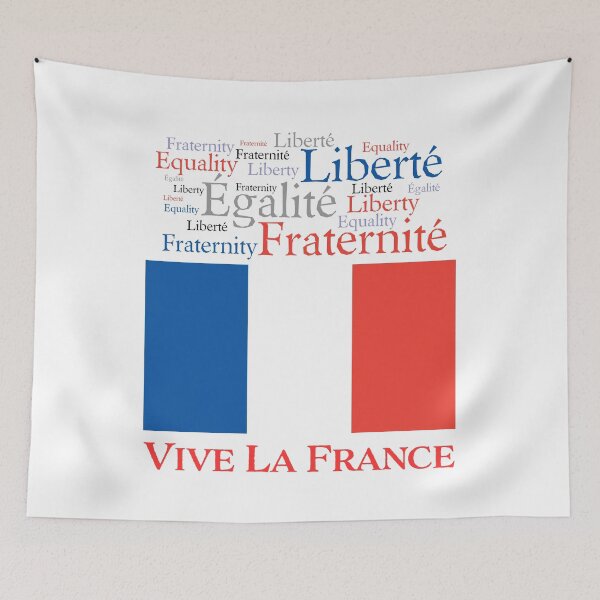 Item preview, French Flag Liberty Equality Brotherhood designed and sold by AntiqueImages.