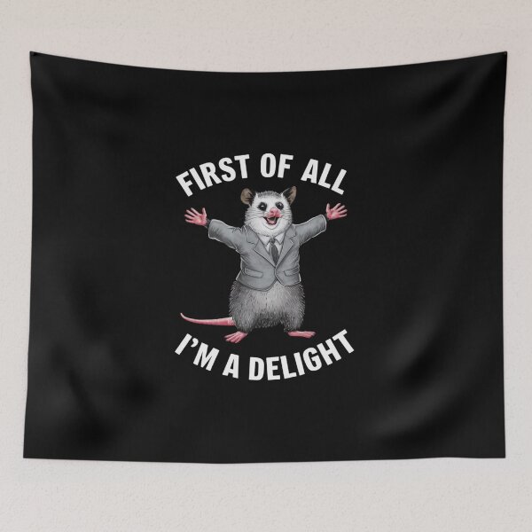 Item preview, First Of All I'm A Delight, Funny Sarcastic Humor Jokes  designed and sold by SlocifieShop.