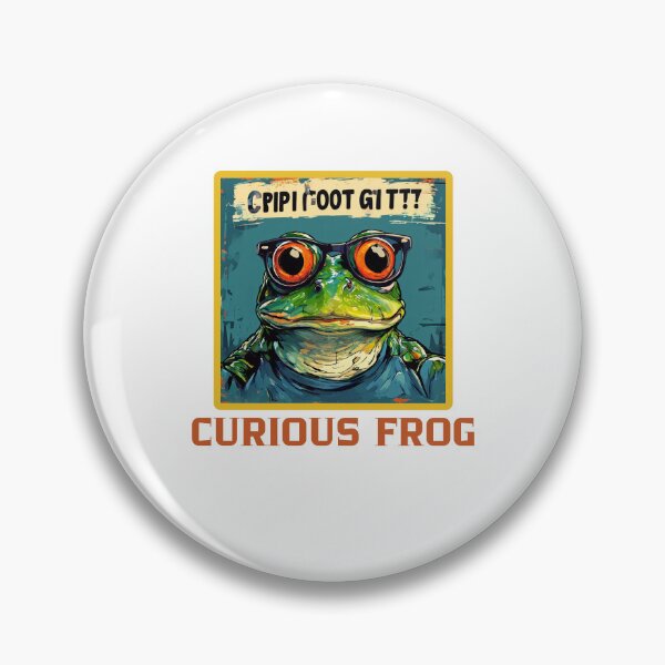 Item preview, Curious Frog designed and sold by Colorful-Garden.