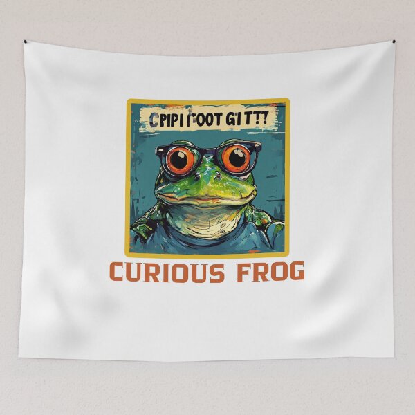 Item preview, Curious Frog designed and sold by Colorful-Garden.