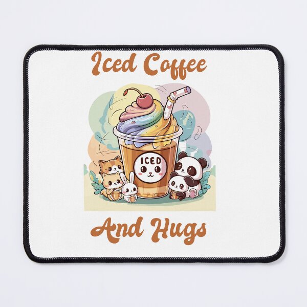 Item preview, Iced Coffee And Hugs Kawaii Style Cats Rabitts Pandas designed and sold by KayelBee.