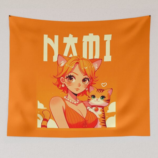 Item preview, Nami from One Piece, inspired cat designed and sold by Xopshi.
