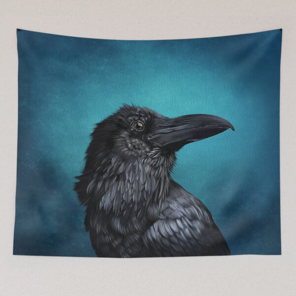 Item preview, Poppy the Tower of London Raven designed and sold by SharPeiArt.