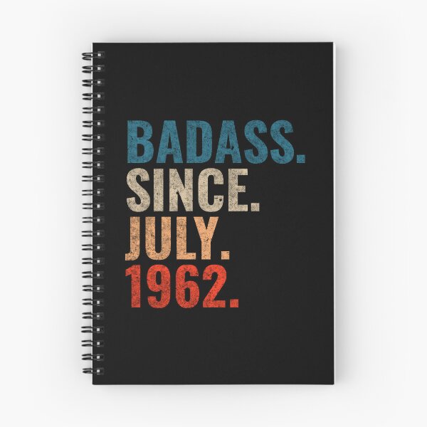 Item preview, Badass since July 1962 Vintage 1962 July birthday gift designed and sold by Teelogic.