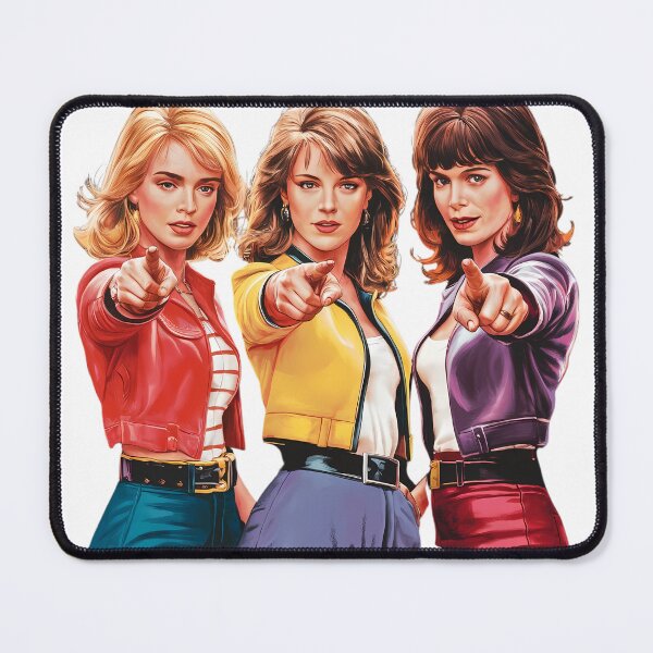 Item preview, Charlie’s Angels characters pointing directly towards the viewer. designed and sold by TeeSocio.