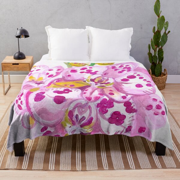 Item preview, pink orchids designed and sold by Tereza Pilar Art.