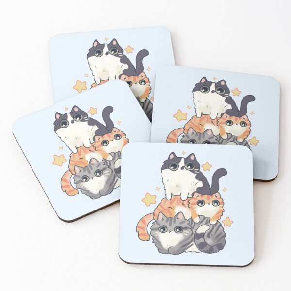 Item preview, Cartoon cats stack  designed and sold by Artofmayara.