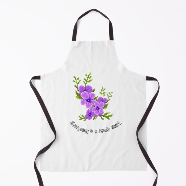 Item preview, Pixel flowers purple, Everyday is a fresh start. designed and sold by AumAway.