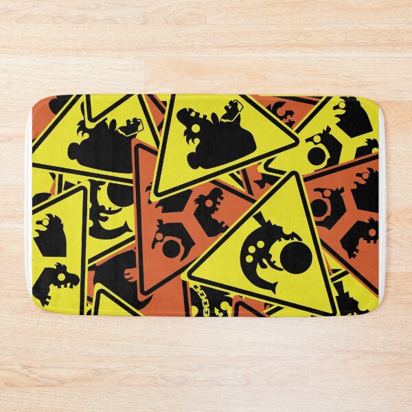 Item preview, Salmon Run Warning Sign Pile designed and sold by galaxydaydreams.