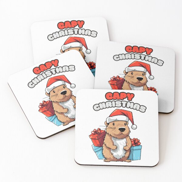 Item preview, Xmas Capybara capy christmas time gift presents designed and sold by Newhyperion.