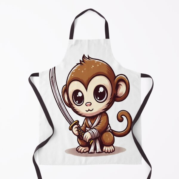 Item preview, cute monkey with katana designed and sold by Ella_Sketch.