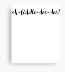 Oh Fiddle Dee Dee For Maryland Born Pride Canvas Print
