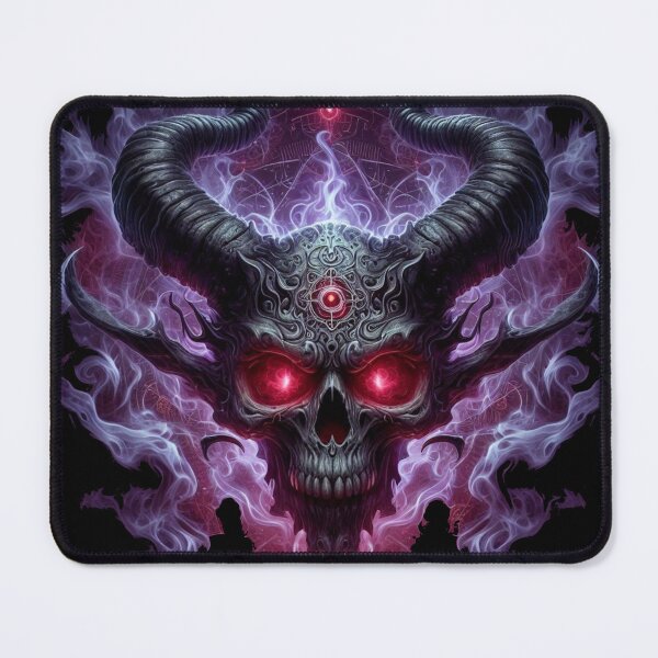Item preview, Black Demon Skull Horned designed and sold by gazstudio.