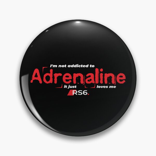 Artikelvorschau, Ich bin nicht süchtig nach Adrenalin, es liebt mich einfach weiß v1 entworfen und verkauft von grafik.