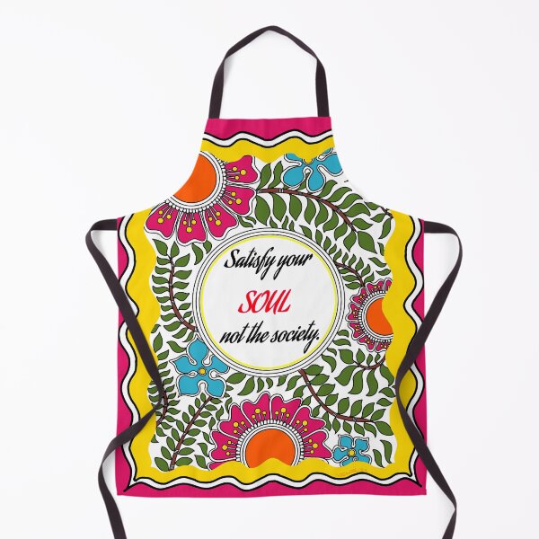 Item preview, Satisfy your soul not the society - self love quote - madhubani painting designed and sold by ShrutiCreates.