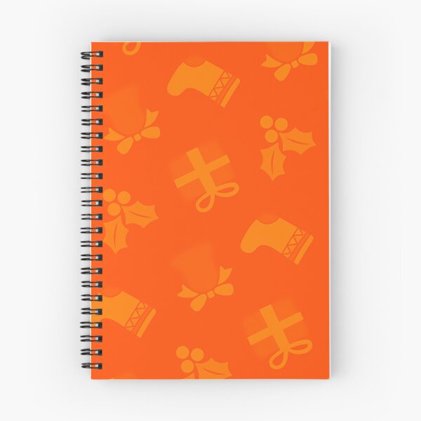 Aperçu de l'œuvre  Graphiques de Noël vibrants sur motif orange créée et vendue par PatternsPalette.