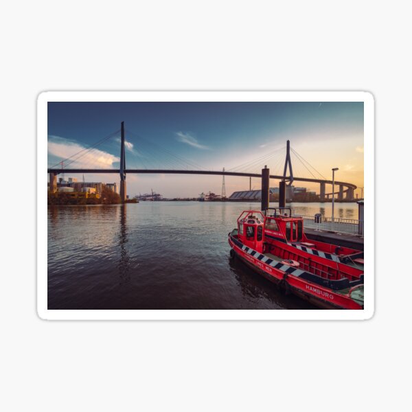 Item preview, Hamburg Köhlbrand Bridge designed and sold by KreativFoto.