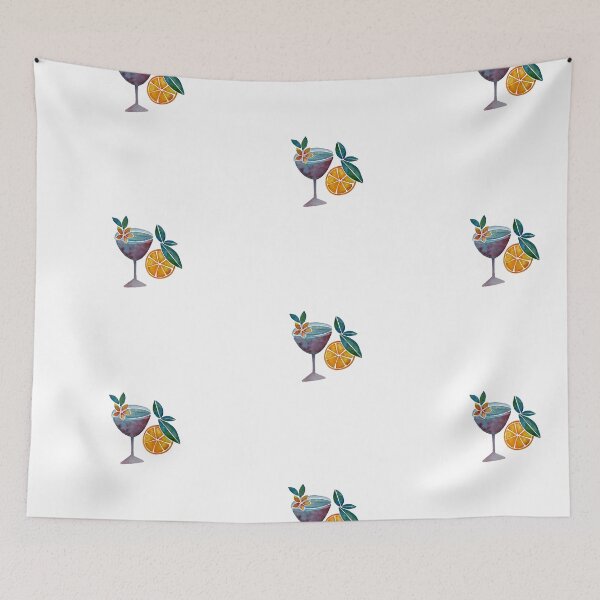 Item preview, Cocktail with Orange - Hand Painted designed and sold by Shalini Bisht.
