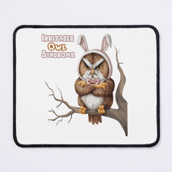 Item preview, Irritable Owl Syndrome Funny Bowel Pun designed and sold by KayelBee.