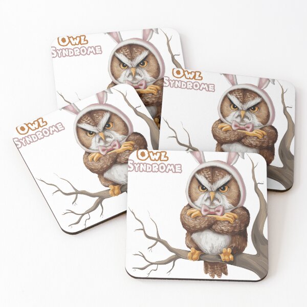 Item preview, Irritable Owl Syndrome Funny Bowel Pun designed and sold by KayelBee.