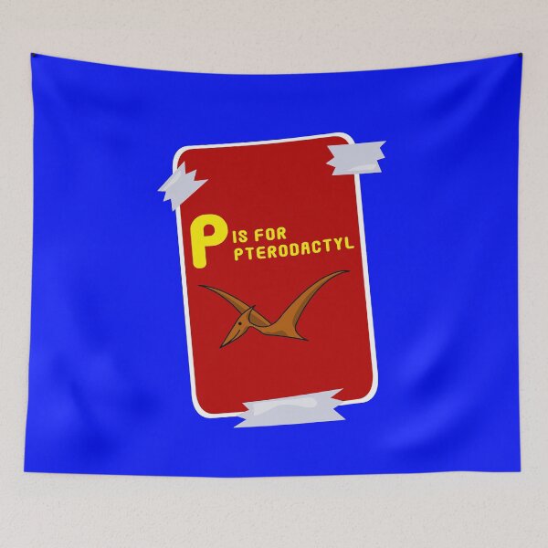 Item preview, P is for Pterodactyl - Witty Wordplay designed and sold by Fun Funky Designs.