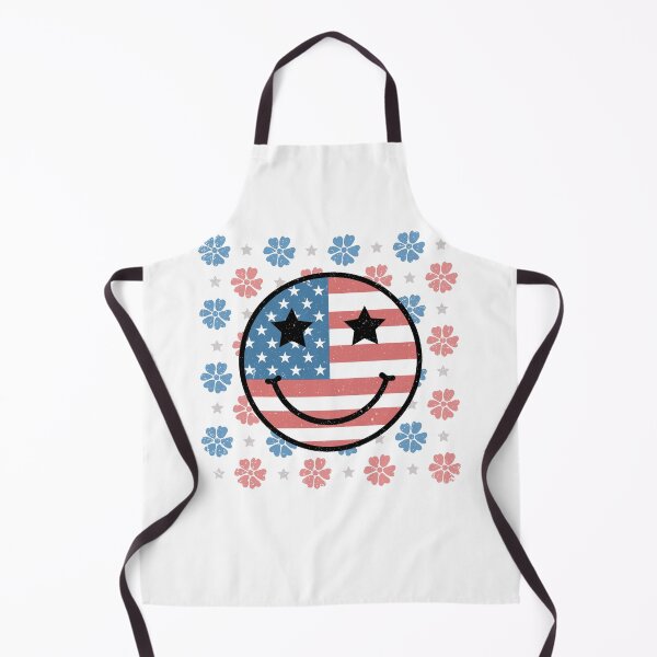 Item preview, 4th of July smiley face design, retro American flag, American smiley designed and sold by godleo.