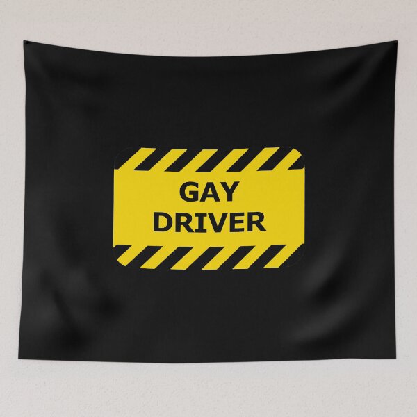 Item preview, Gay Driver Car Warning designed and sold by everything4eva.