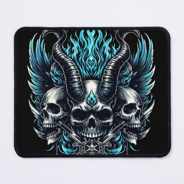 Item preview, Skull Horned Blue Aura designed and sold by gazstudio.
