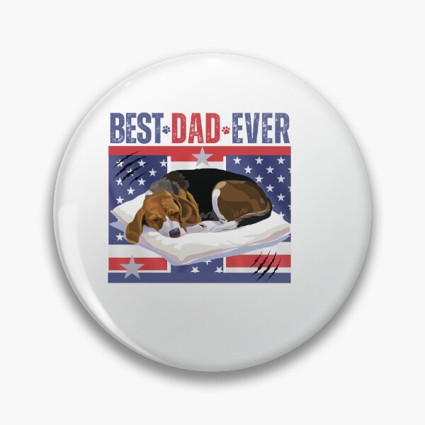 Item preview, Best Dog Dad Ever Retro Typographic American Flag Dog Dad  Design designed and sold by Raise2Shine.