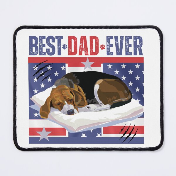 Item preview, Best Dog Dad Ever Retro Typographic American Flag Dog Dad  Design designed and sold by Raise2Shine.