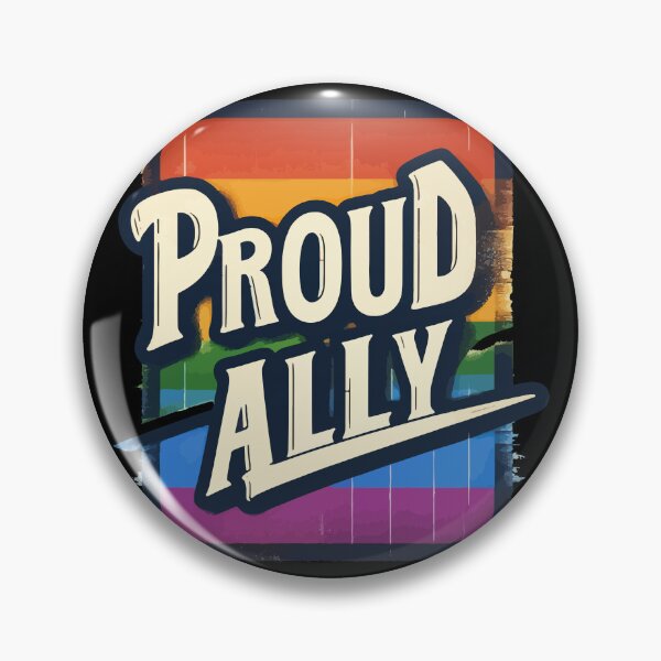 Item preview, Proud Ally Equality LGBTQ Rainbow Flag Pride Vintage designed and sold by TomFrontierArt.