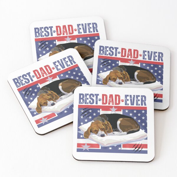 Item preview, Best Dog Dad Ever Retro Typographic American Flag Dog Dad Design designed and sold by Raise2Shine.