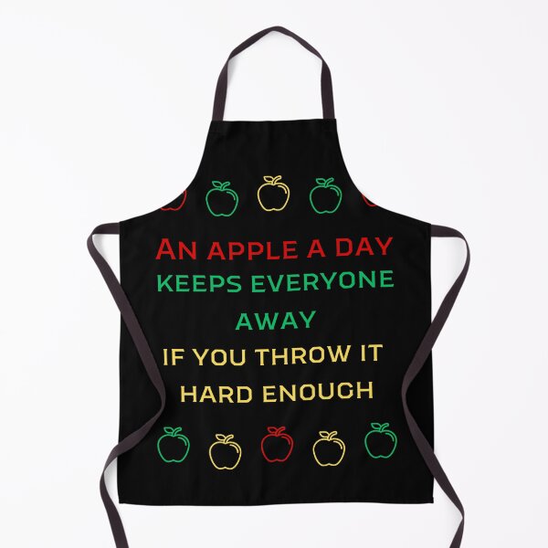 Item preview, An Apple A Day Keeps Everyone Away If You Throw It Hard Enough. Healthy Irony designed and sold by Rebel-Design.
