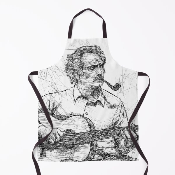 Item preview, GEORGES BRASSENS ink portrait .1 designed and sold by lautir.