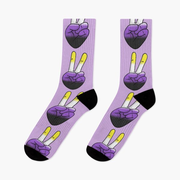 Item preview, Nonbinary Pride Peace Out designed and sold by everything4eva.