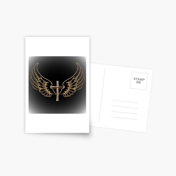 Item preview, The golden Winged Cross  designed and sold by FantasyPearl.