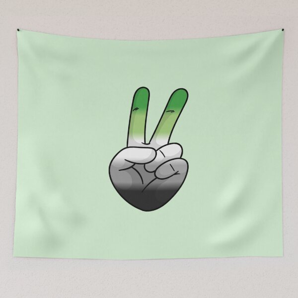 Item preview, Aromantic Pride Peace Out designed and sold by everything4eva.