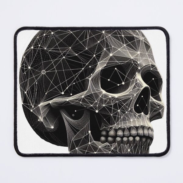 Item preview, Black Geometric Skull designed and sold by gazstudio.