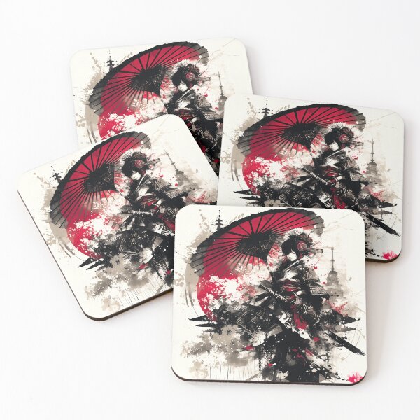 Item preview, Samurai Warrior in Japan Abstract Art designed and sold by KatanaCreative.