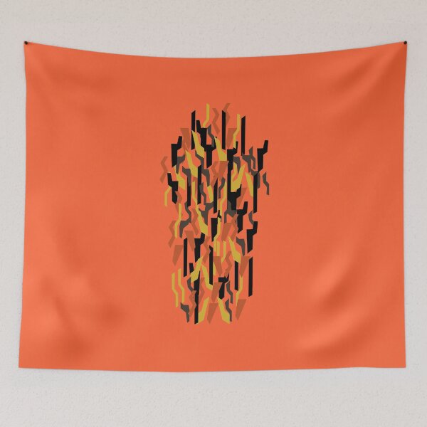 Item preview, Camouflage Art Camo Modern Art Orange Yellow Lava designed and sold by -JBell-.