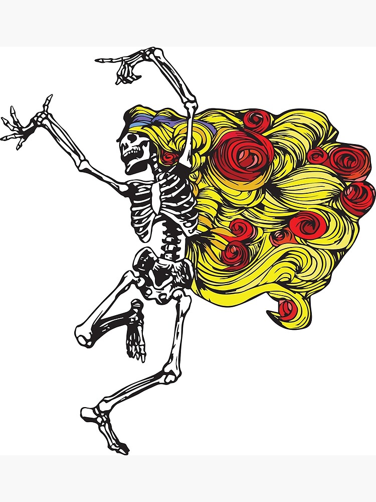 "Grateful Lady Dead Dancing Hall Spinner" Poster for Sale by richmondstef Redbubble