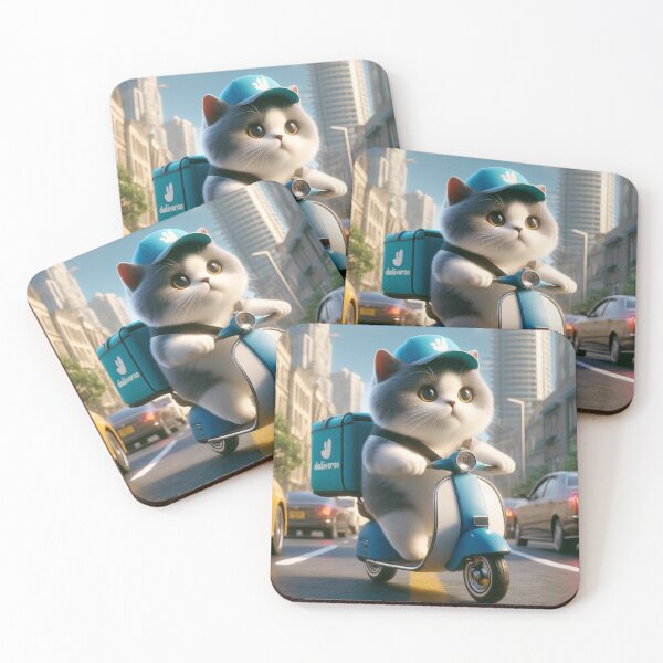 Item preview, Cat delivery boy designed and sold by Catsmoment.