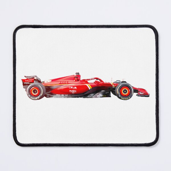 Item preview, Scuderia Ferrari F1 Team car 2024 SF24 drivers Charles Leclerc and Carlos Sainz designed and sold by FormulaGTee1.