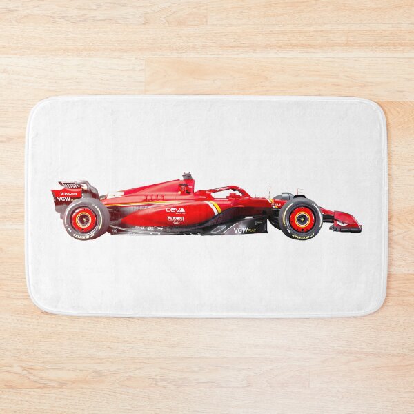 Item preview, Scuderia Ferrari F1 Team car 2024 SF24 drivers Charles Leclerc and Carlos Sainz designed and sold by FormulaGTee1.