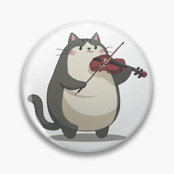 Item preview, Meowsician Violin designed and sold by Angry Swan Designs.
