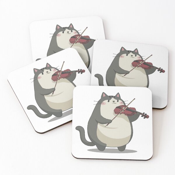 Item preview, Meowsician Violin designed and sold by Angry Swan Designs.