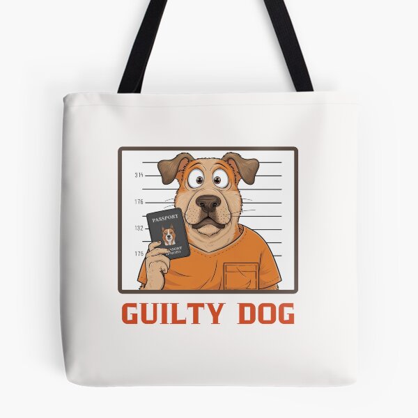 Item preview, Guilty Dog Mugshot designed and sold by Colorful-Garden.