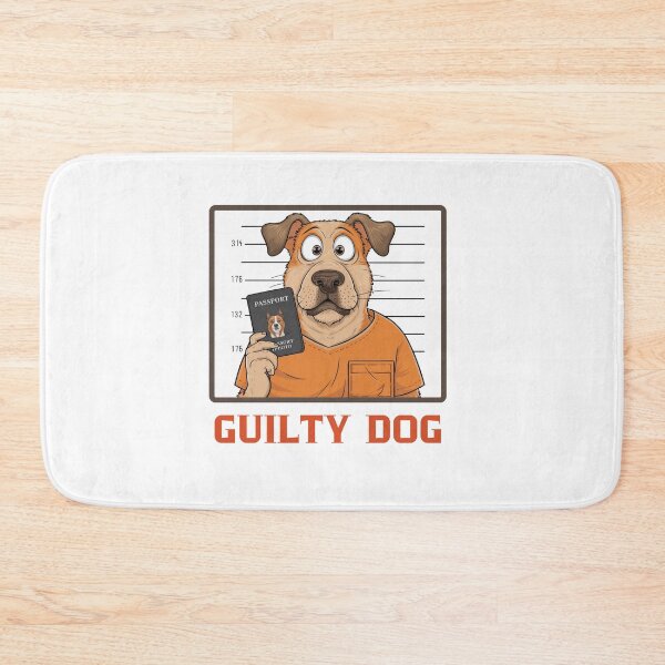 Item preview, Guilty Dog Mugshot designed and sold by Colorful-Garden.